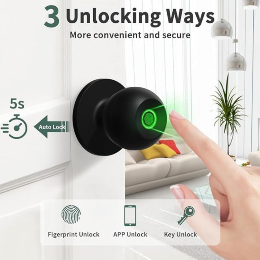 🔐 Cerradura de Puerta Inteligente con Huella Digital