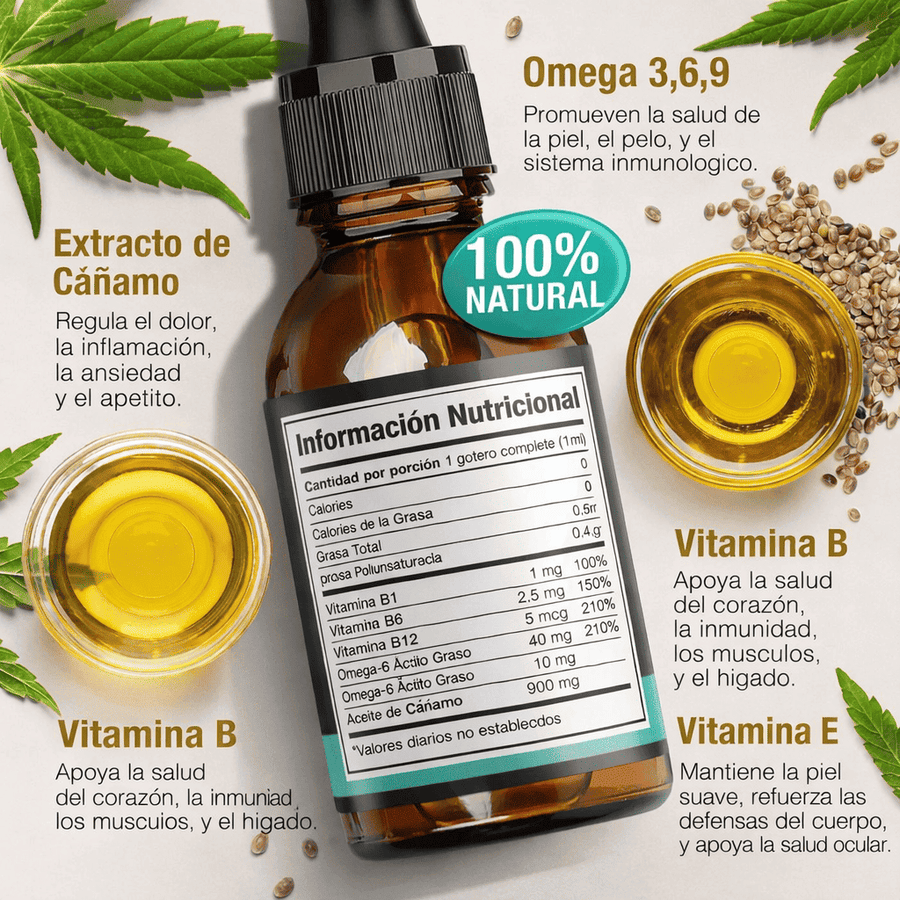 CalmaPet™ Aceite de Cáñamo Orgánico