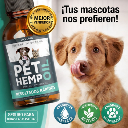🐾 Fórmula Calm & Shine premium 30 Días: PET HEMP OIL