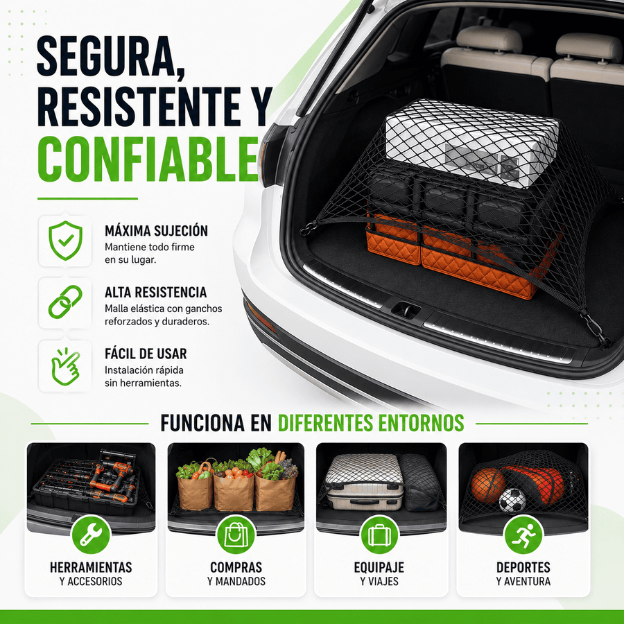 CargoGrid™: Doble Red de seguridad para Carros