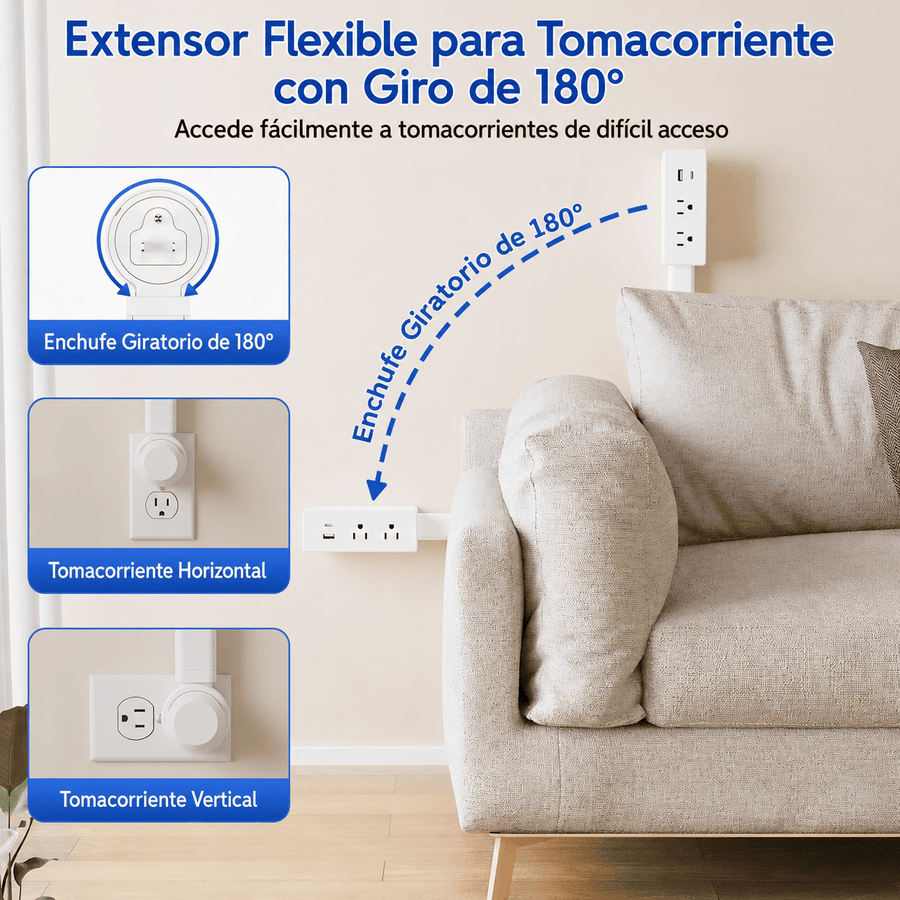 FlexPlug™: Extensor de Toma Corriente