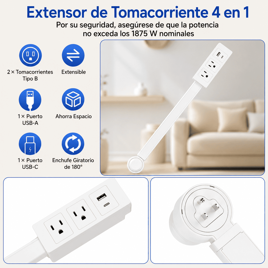FlexPlug™: Extensor de Toma Corriente