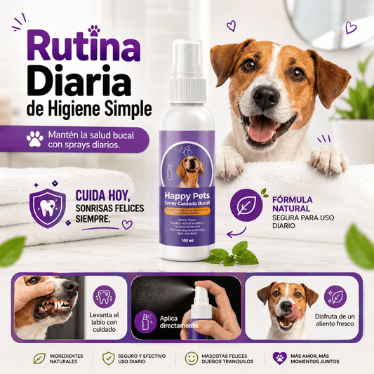 HAPPY PETS: Aliento fresco y libre de bacterias