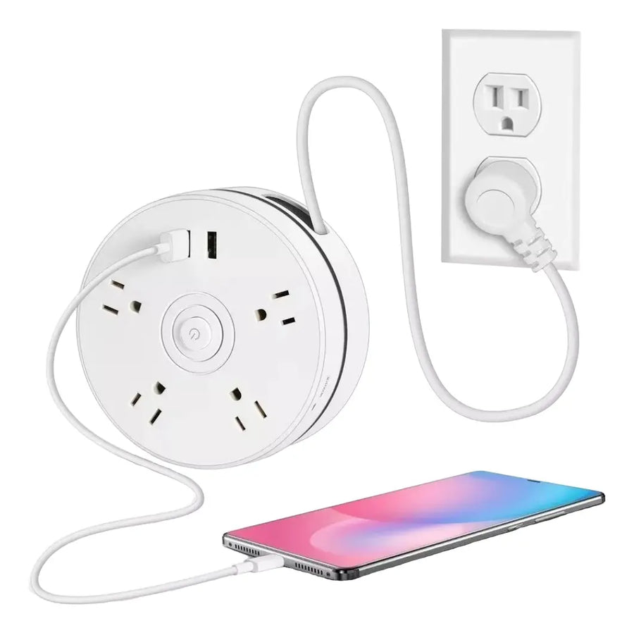 Duo CableZero™: Extensión Multicarga Retractil