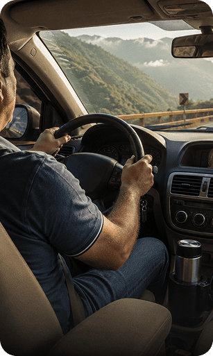 ☕ Ruta larga en carretera